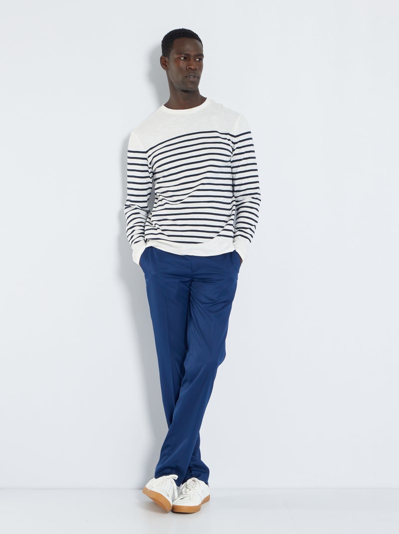 Pantalón de traje slim AZUL - Kiabi