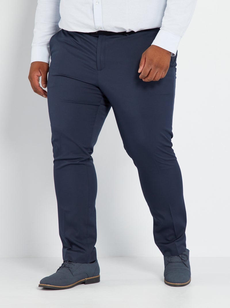 Pantalón de traje slim azul - Kiabi
