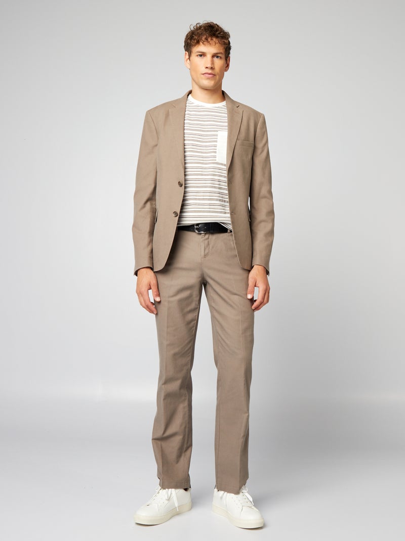 Pantalón de traje slim BEIGE - Kiabi