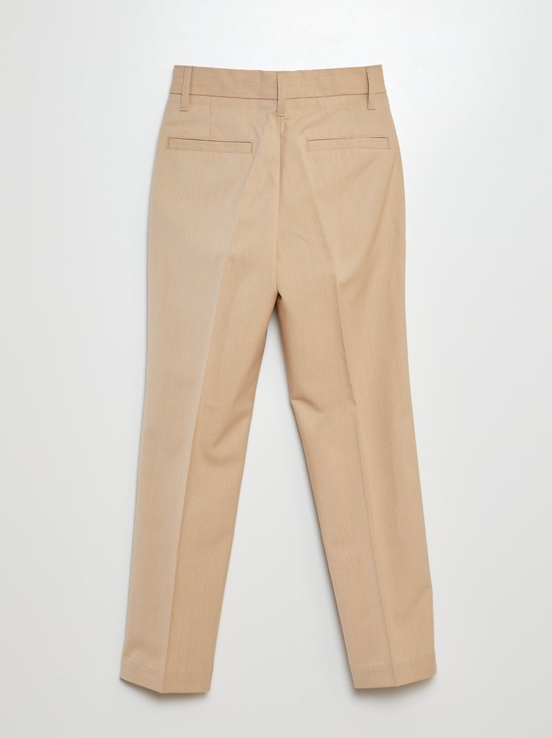 Pantalón de traje slim BEIGE - Kiabi