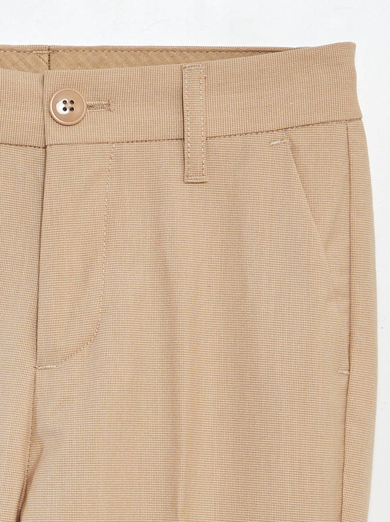 Pantalón de traje slim BEIGE - Kiabi