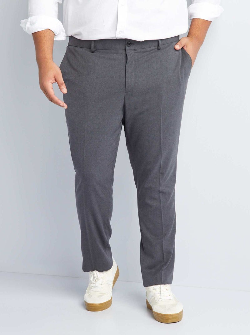 Pantalón de traje slim GRIS - Kiabi