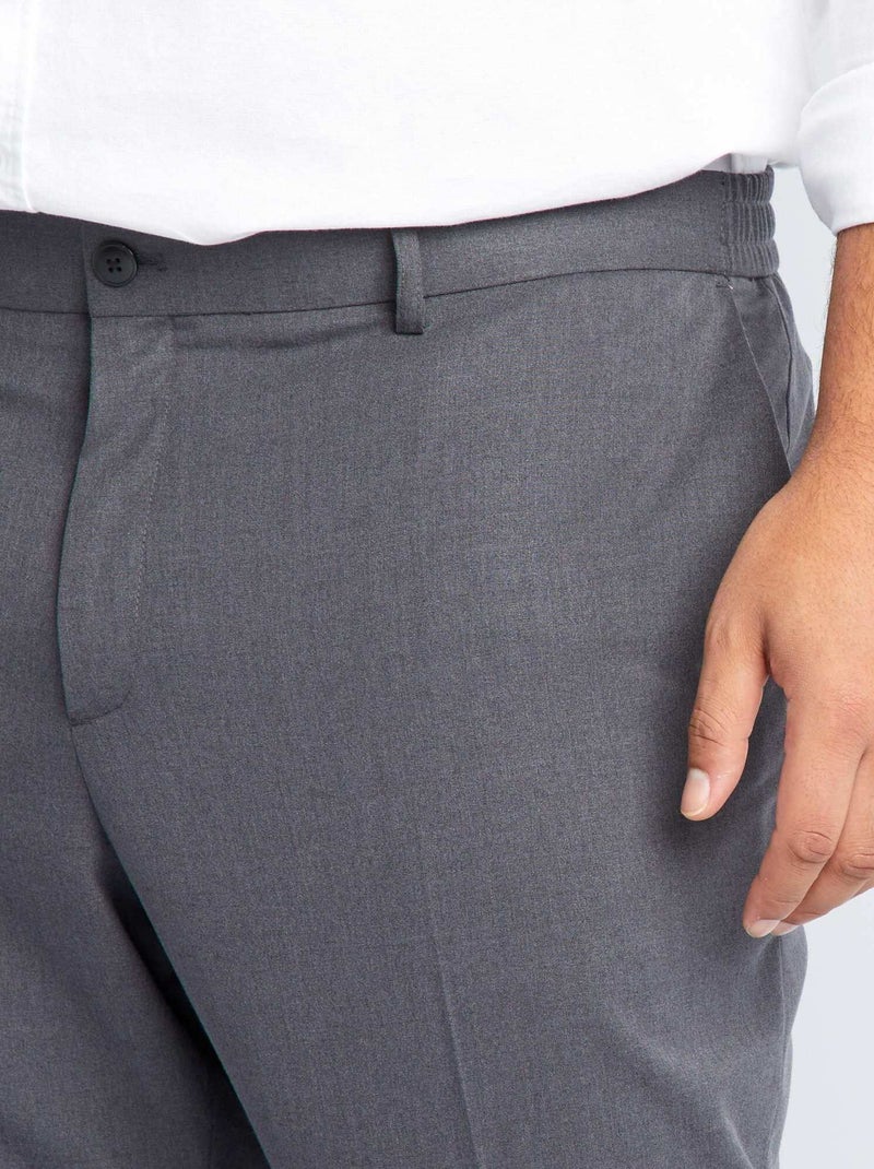 Pantalón de traje slim GRIS - Kiabi