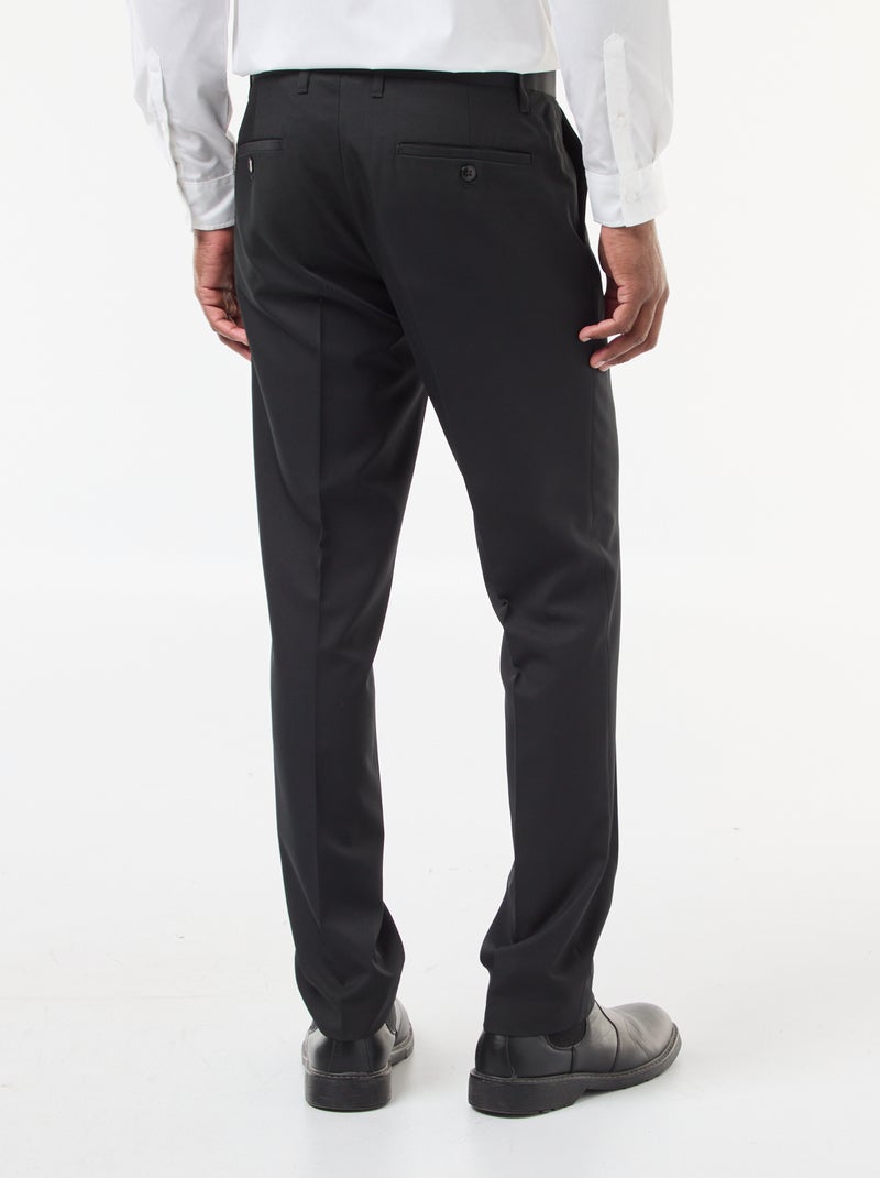 Pantalón de traje slim negro - Kiabi