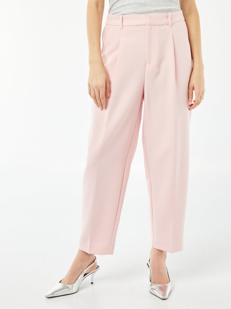 Pantalón de traje tobillero ROSA - Kiabi