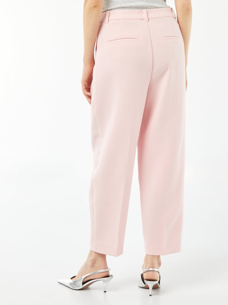 Pantalón de traje tobillero ROSA - Kiabi