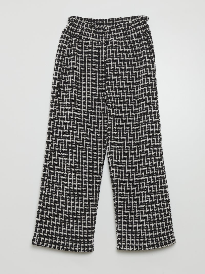 Pantalón de tweed NEGRO - Kiabi