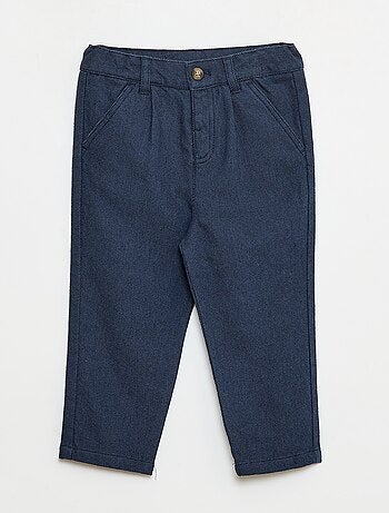 Pantalón de twill con 2 bolsillos de verdad