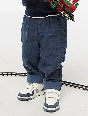 Pantalón de twill con 2 bolsillos de verdad