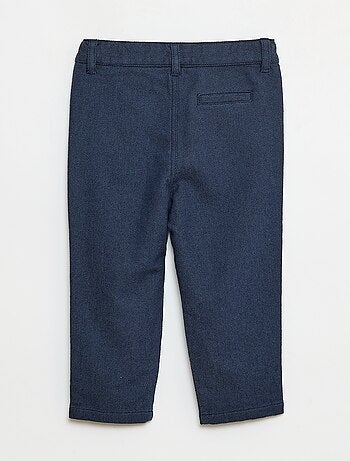 Pantalón de twill con 2 bolsillos de verdad