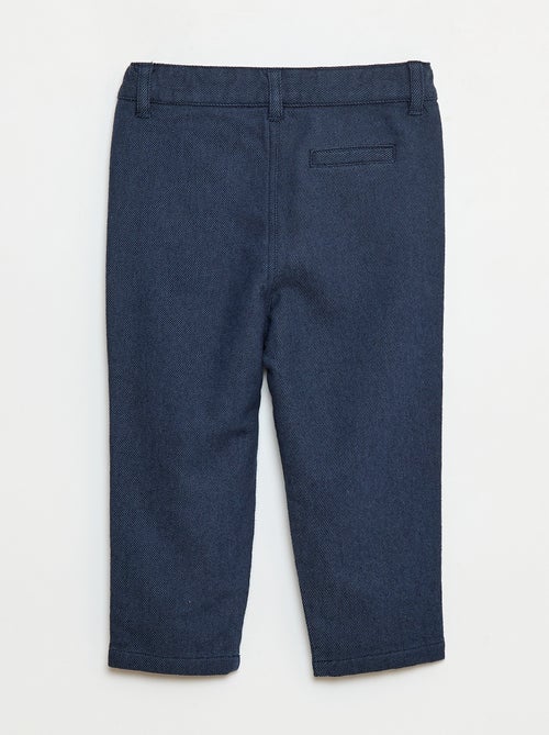 Pantalón de twill con 2 bolsillos de verdad - Kiabi