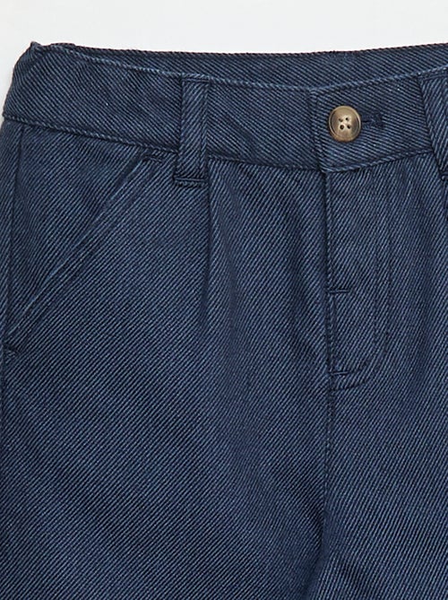 Pantalón de twill con 2 bolsillos de verdad - Kiabi