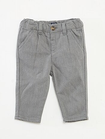 Pantalón de twill con 2 bolsillos de verdad