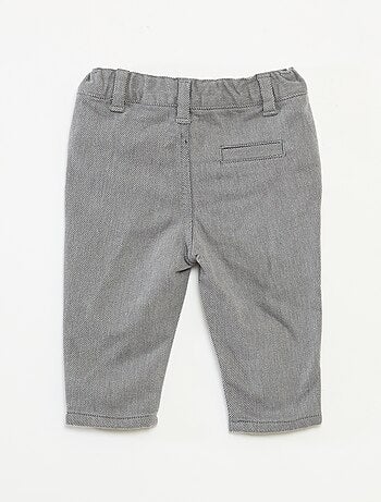 Pantalón de twill con 2 bolsillos de verdad