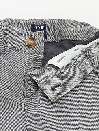 Pantalón de twill con 2 bolsillos de verdad