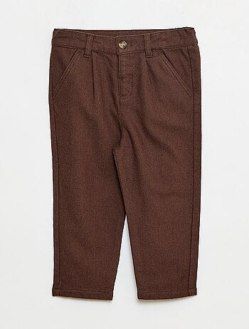 Pantalón de twill con 2 bolsillos de verdad