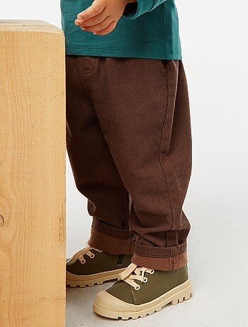 Pantalón de twill con 2 bolsillos de verdad
