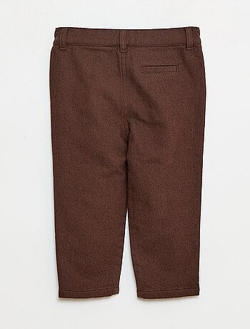 Pantalón de twill con 2 bolsillos de verdad