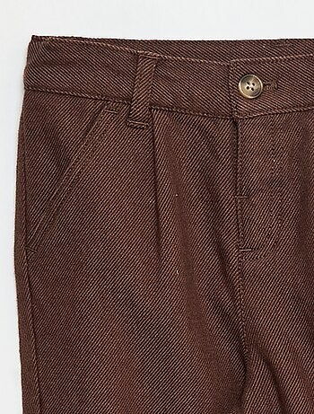 Pantalón de twill con 2 bolsillos de verdad