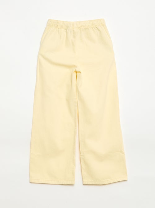 Pantalón de twill con cordones ajustables - Kiabi