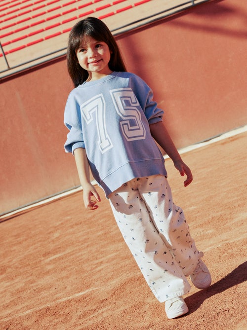 Pantalón de twill con cordones ajustables - Kiabi