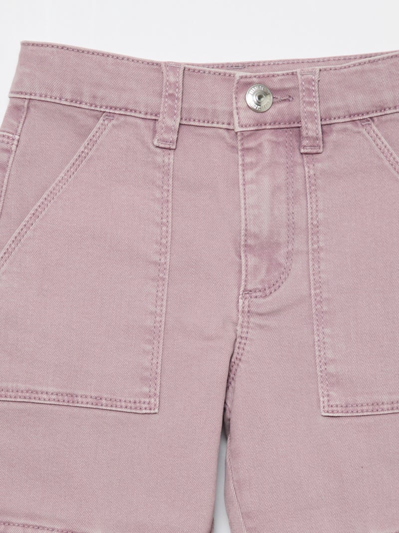 Pantalón de twill regular Purpura - Kiabi