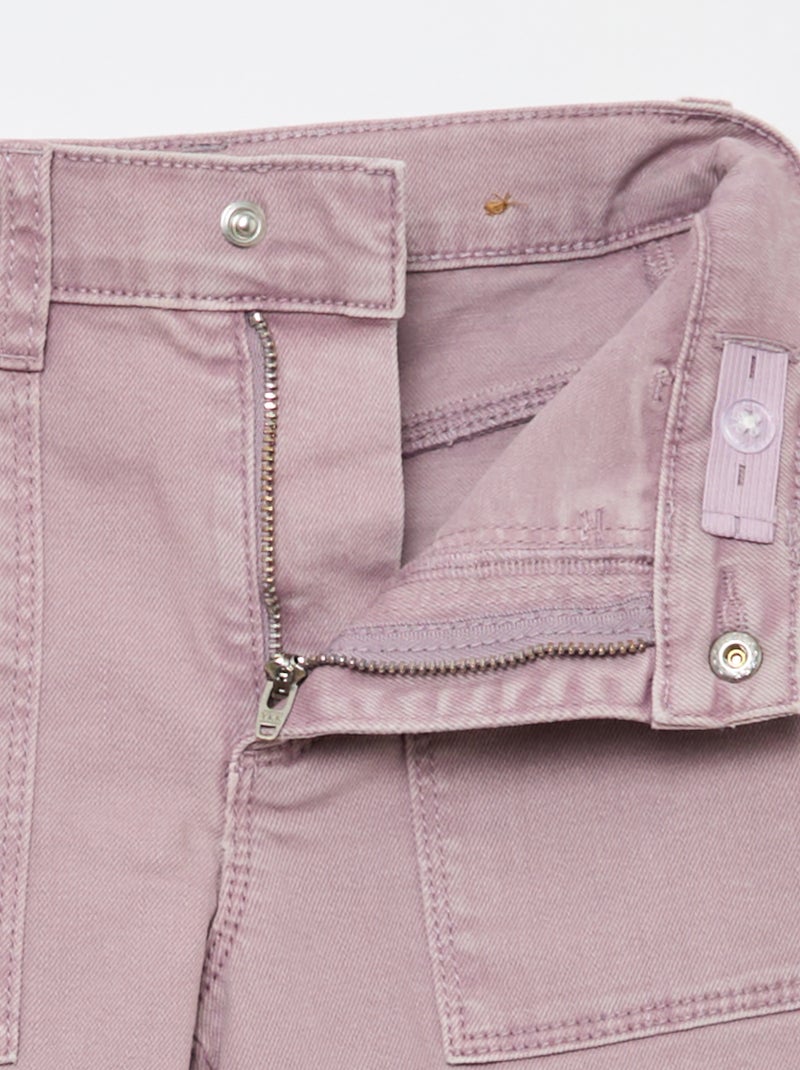 Pantalón de twill regular Purpura - Kiabi