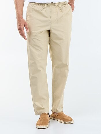Pantalón de vestir de popelina