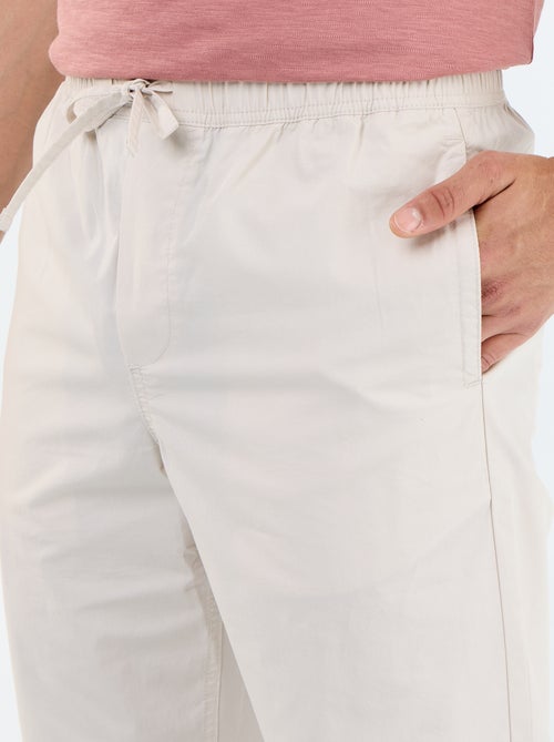 Pantalón de vestir de popelina - Kiabi