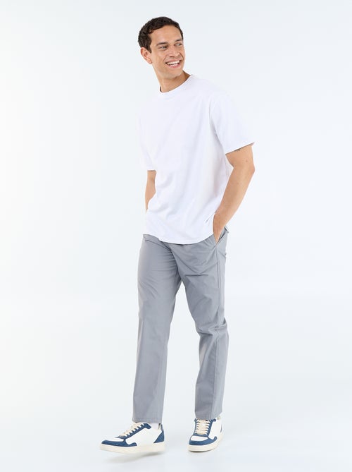 Pantalón de vestir de popelina - Kiabi