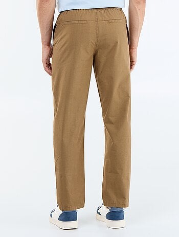 Pantalón de vestir de popelina