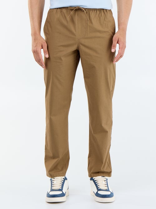 Pantalón de vestir de popelina - Kiabi