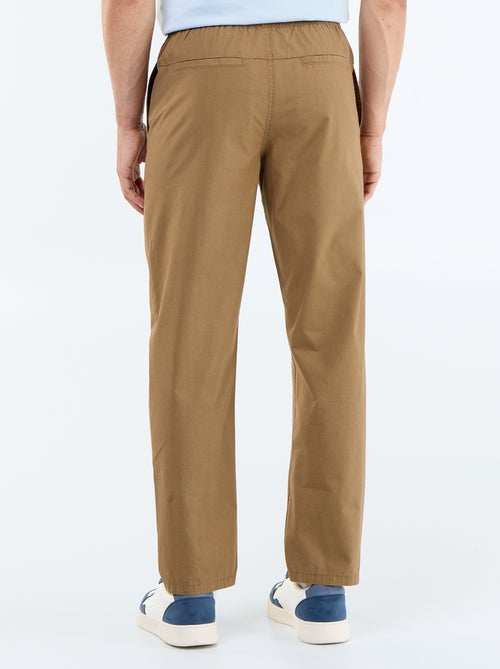 Pantalón de vestir de popelina - Kiabi