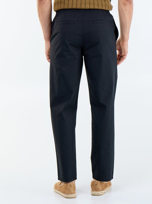 Pantalón de vestir de popelina - Kiabi