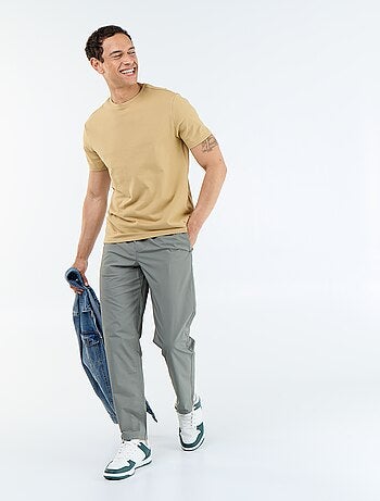Pantalón de vestir de popelina