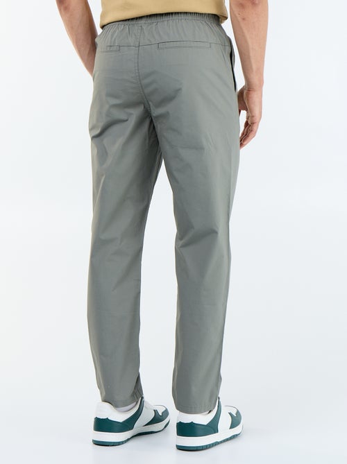 Pantalón de vestir de popelina - Kiabi