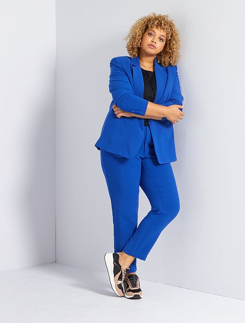 Pantalón de vestir de talle alto - azul océano - Kiabi - 22.00€