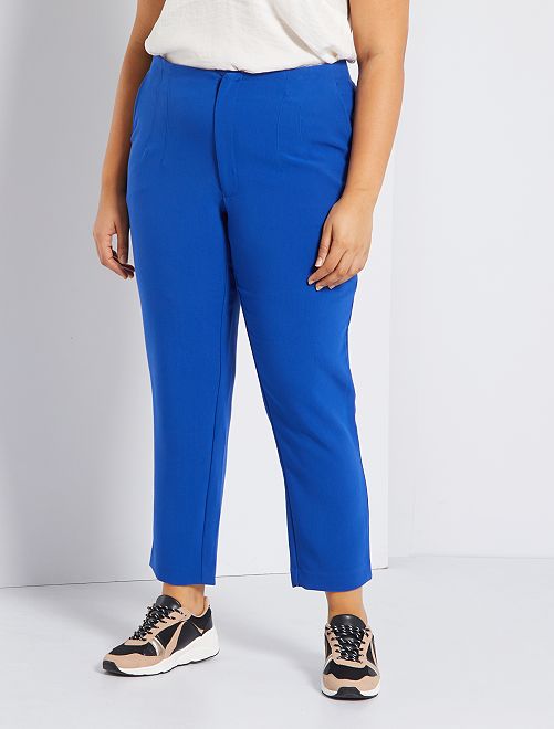 Pantalón de vestir de talle alto - azul océano - Kiabi - 22.00€