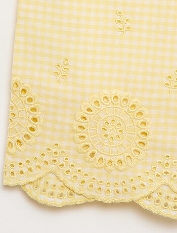 Pantalón de vichy en algodón