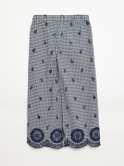 Pantalón de vichy en algodón - Kiabi Pantalón de vichy en algodón - Kiabi