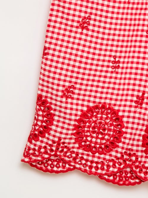 Pantalón de vichy en algodón - Kiabi Pantalón de vichy en algodón - Kiabi