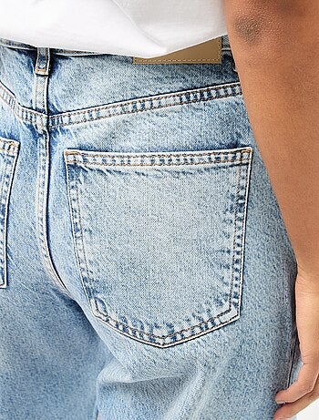 Pantalón denim globo de algodón