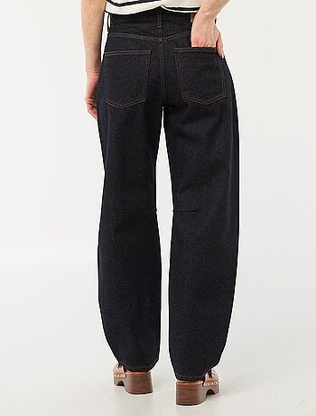 Pantalón denim barrel de algodón