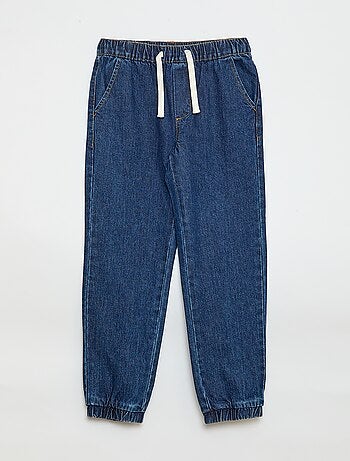 Pantalón denim corte jogger