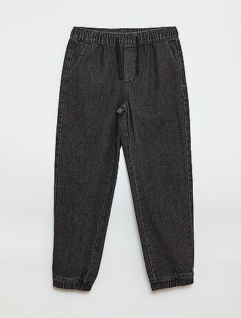 Pantalón denim corte jogger