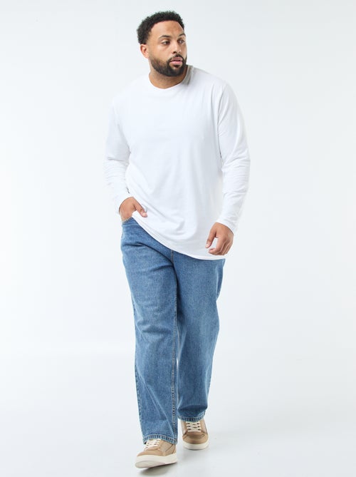 Pantalón denim corte relaxed 5 bolsillos - Kiabi