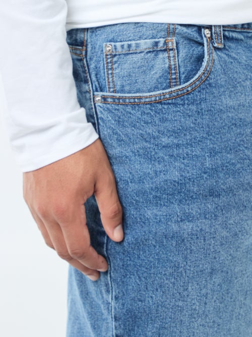 Pantalón denim corte relaxed 5 bolsillos - Kiabi