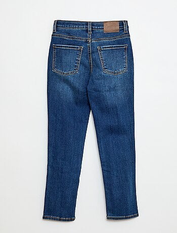 Pantalón denim elástico corte slim de algodón