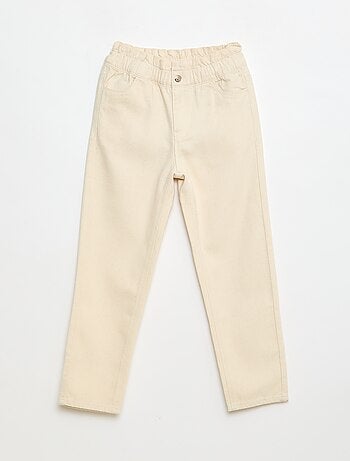 Pantalón denim mom de talle alto