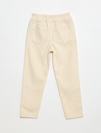 Pantalón denim mom de talle alto